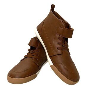Wonder Nation Youth Boys High Top Sneakers Size 6 Brown Casual School Comfort